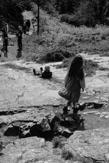 Natural stone slide in Clifton near the suspension bridge